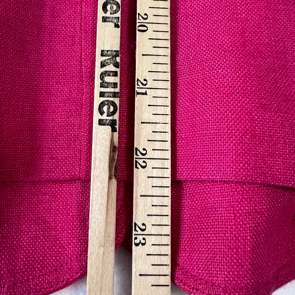 Talbots Blazer Womens 12 Fuschia Pink Irish Linen Colorful Jacket Wedding Summer - Picture 8 of 16